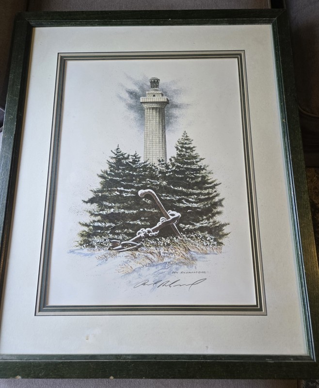 Ben Richmond «Beacon Of Peace» Signed and Framed Art Lithograph Print C.O.A