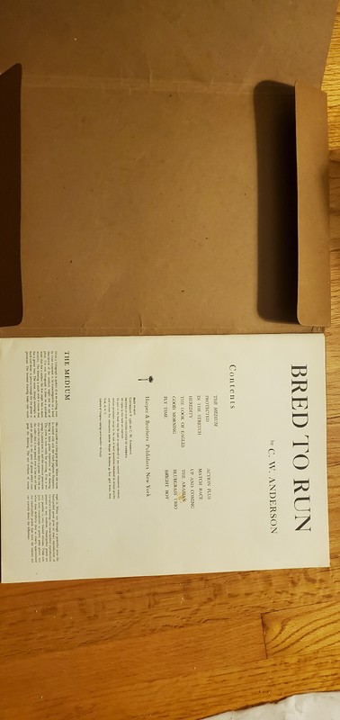 C.W. Anderson vintage bred to run horse prints 1960 gallery