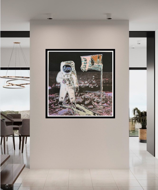 ANDY WARHOL- "Moonwalk"- Trial Screenprint- Lt. Purple-Diam.Dust-Museum Quality gallery