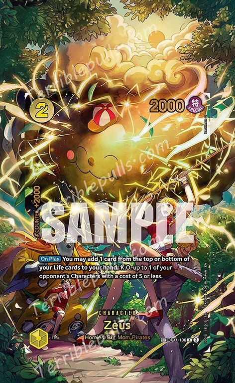 One Piece Extended Art for BGS Slab- Zeus SP OP15 ART ONLY