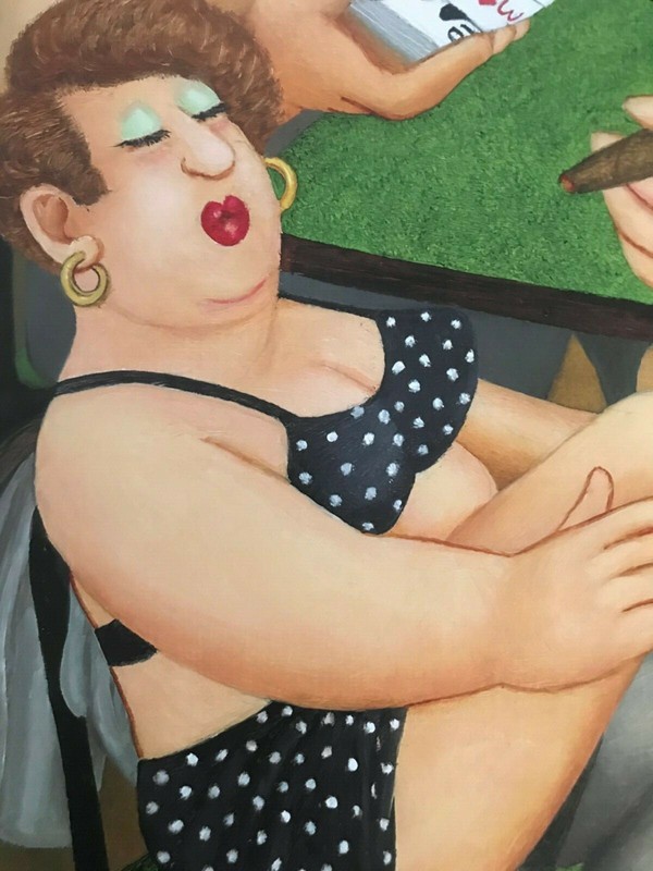 Beryl Cook "STRIP POKER" Pencil Signed MINT CONDITION Limited Editon gallery
