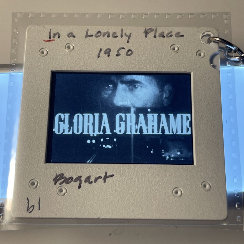 Humphrey Bogart. In A Lonely Place 1950 Film Movie Still 35mm Slide KEYCHAIN 450