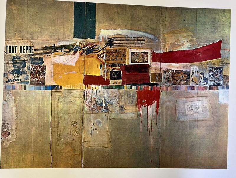 ARTIST ROBERT RAUSCHENBERG TITLE REBUS Shorewood Reproductions 28 1/2”x 22 1/2”