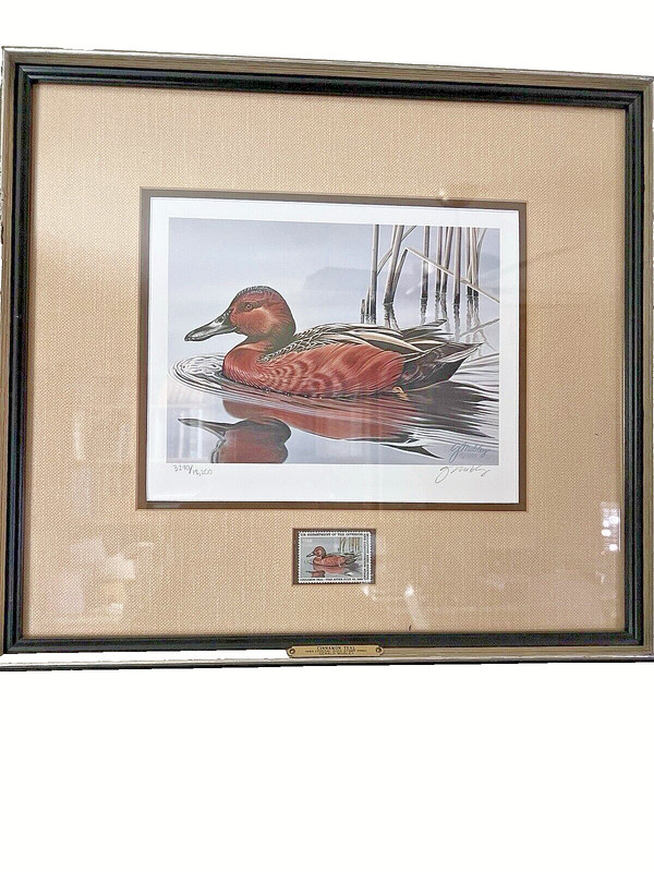 ducks unlimited federal duck stamp prints framed