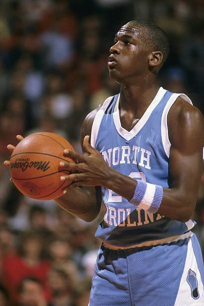 North Carolina Michael Jordan In Action Basketball 1984 4×6 Photo