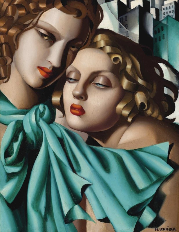 Tamara De Lempicka : Les Jeunes Filles : Art Deco Portrait 1930 Art Print