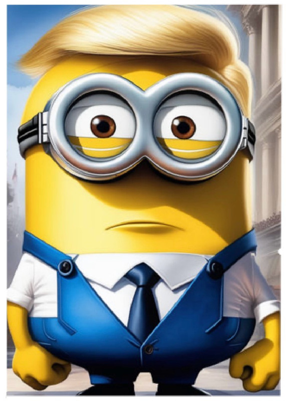 DONALD TRUMP – Minion * Fun Novelty * POLITICS * Art Card * ATC ACEO