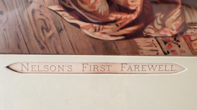 Antique Admiral Horatio Lord Nelson First Farewell Chromolithograph Print 1926 gallery