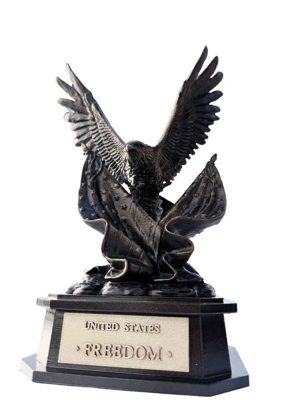 American Eagle Statue, United States Freedom Sculpture, Patriotic Desk Decor, Ha gallery