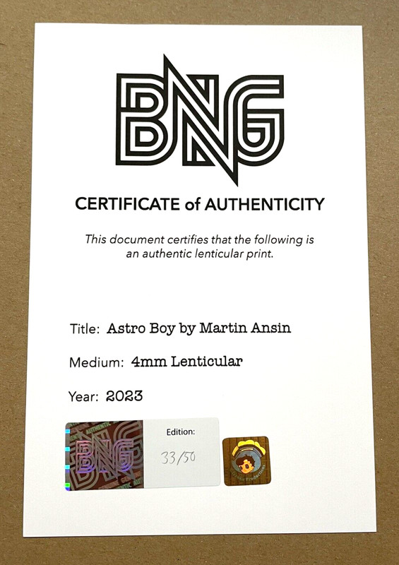 ✅🔥*RARE* Martin Ansin "Astro Boy" 3D Lenticular PLEX - LE #33/50 - *IN HAND* gallery