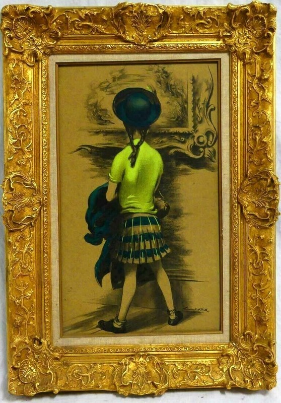 LAWRENCE BEALL SMITH, Colored Framed LITHOGRAPH, 25,5 X 16.75 inches.
