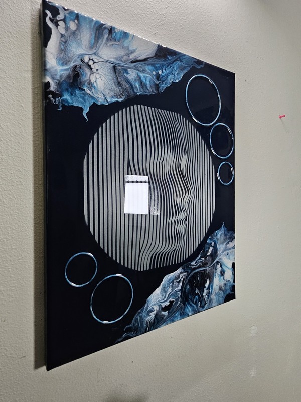 Lg 3pc set. 1, 16x20/2, 14x18. 3D Effects, Resin. Titled, Peaceful Thoughts. gallery