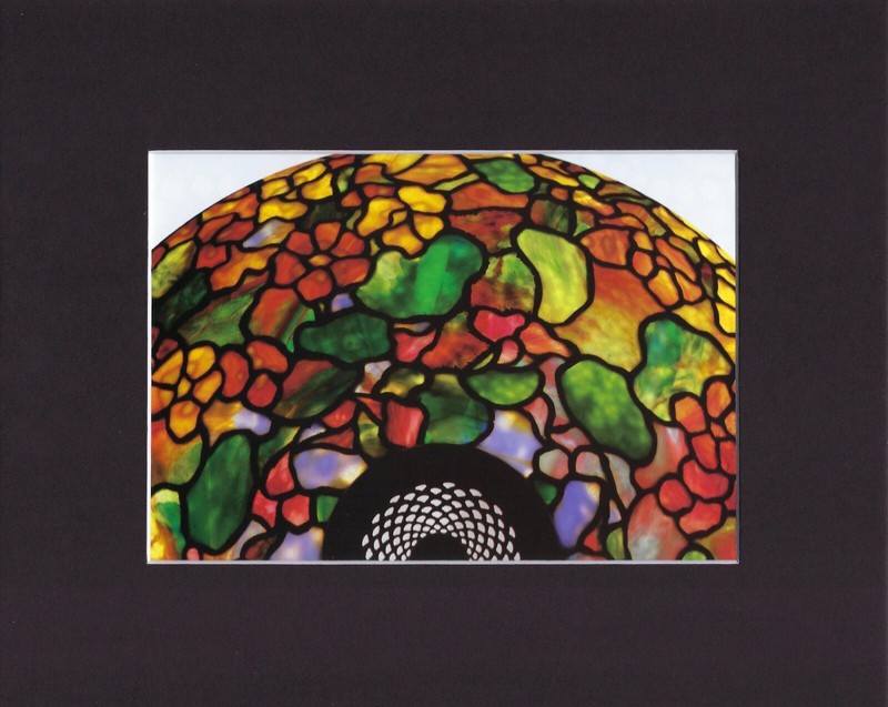 8X10 Matted Print Art Picture Louis Comfort Tiffany Stained Glass: Shade colors
