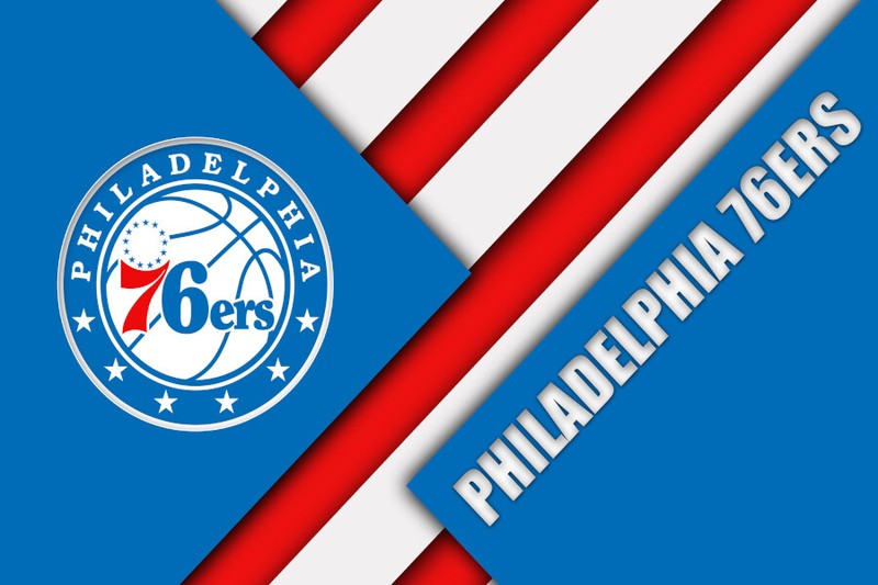 Philadelphia 76ers NBA Team Logo Basketball Wall Art Print Gift POSTER CANVAS