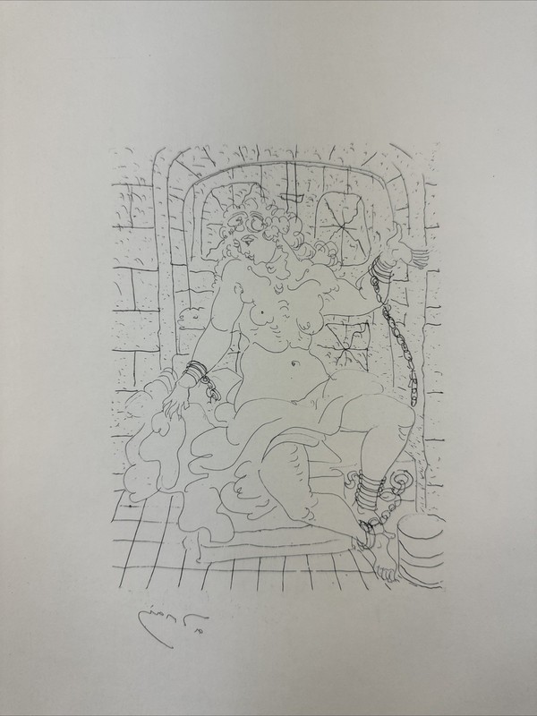 Andre Derain Vintage Fauvist Etching «The Prisoner» Signed in plate