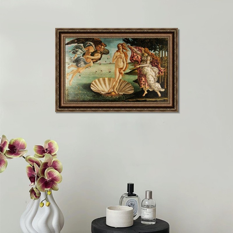 Framed Canvas Print The Birth of Venus by Sandro Botticelli Wall Art 28"x40" gallery