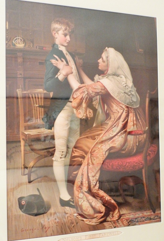 Antique Admiral Horatio Lord Nelson First Farewell Chromolithograph Print 1926 gallery