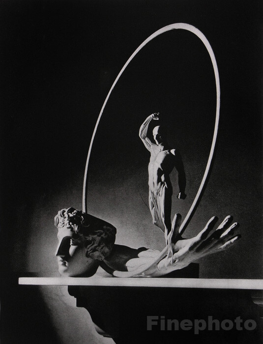1937/92 HORST Vintage HOUDON Still Life Sculpture Statue Hand Photo Gravure Art