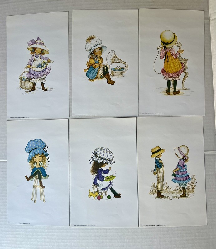 1974 Petticoats And Pantaloons Paper Art 6 Prints 8-1/2 x 5-1/4” #6280 Vintage gallery