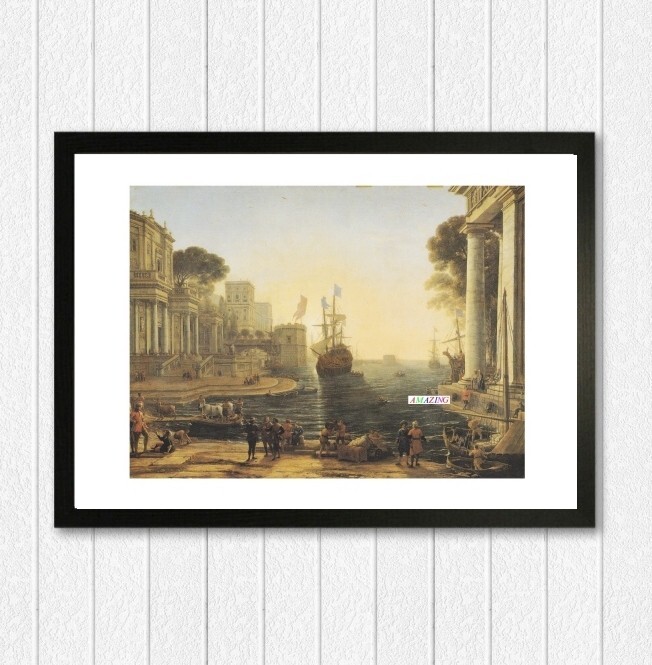 Claude Lorrain, Odysseus Restoring Chryseis to Her Father, Nautical Art Print