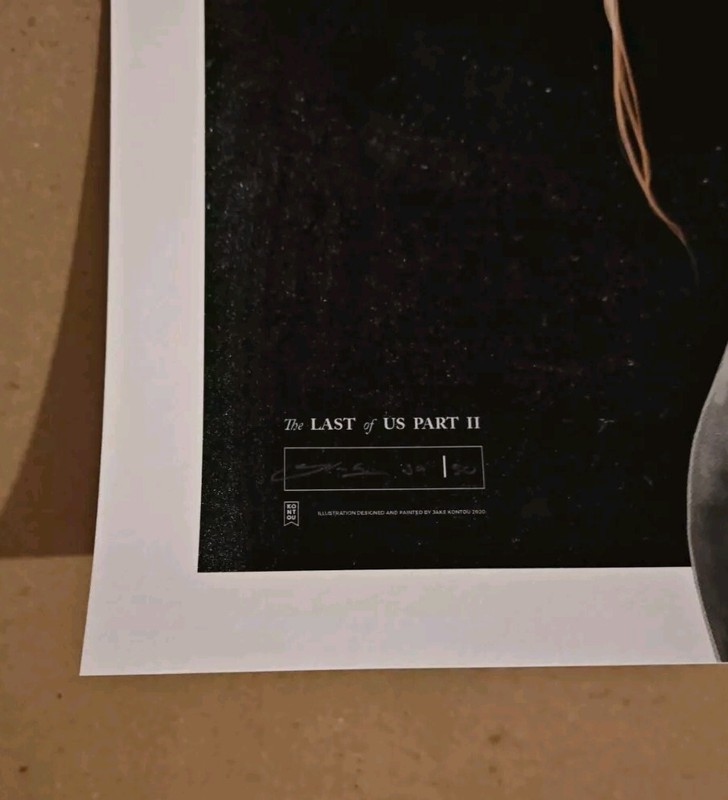 The Last Of Us Part II Ellie - WLF Var. X/50 by Jake Kontou Giclée Print Signed gallery