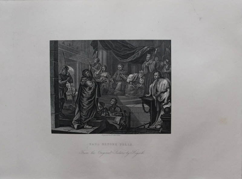 1860 WILLIAM HOGARTH 5 PRINTS BURLINGTON GATE PAUL BEFORE FELIX GOOD SAMARTIAN gallery