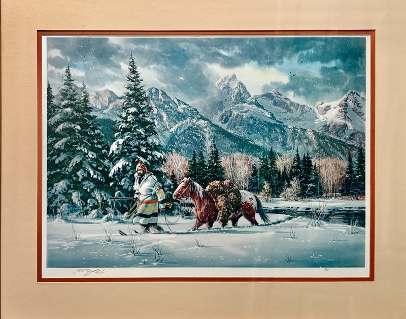 Trapper in the Shadows of the Tetons Gerry Metz gallery