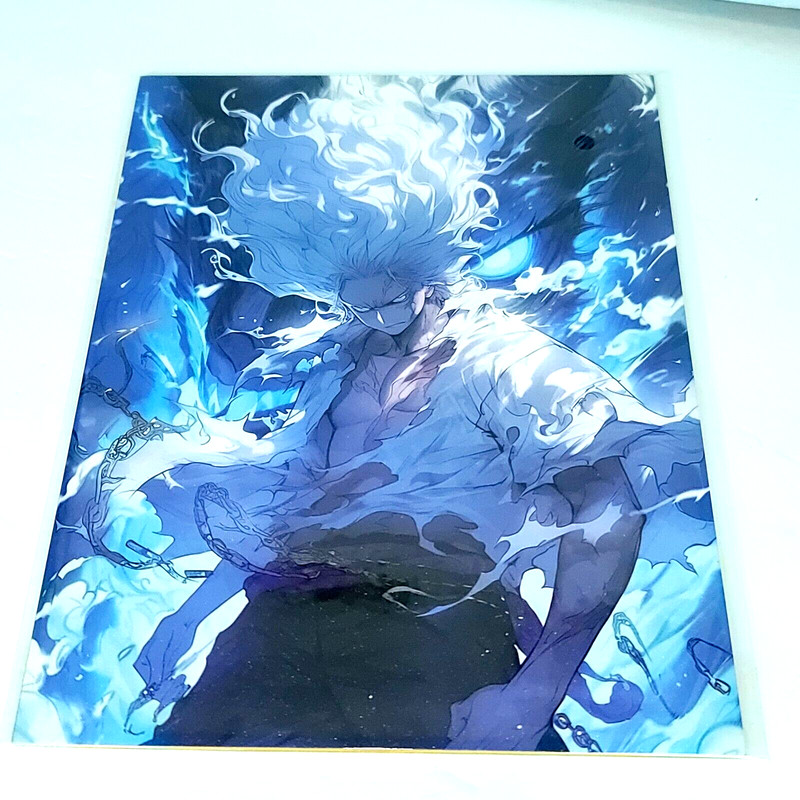 Luffy Gear 5 One Piece #042 Double-sided Art Board Size A4 8″ x 11″ Waifu Card