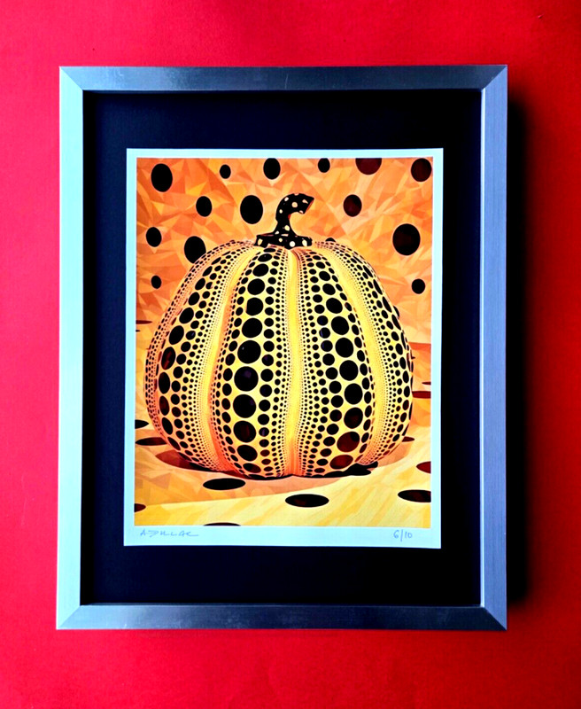 ALEXANDER DULAC | KUSAMA PUMPKIN Hand Signed Authentic Print LtdEd of 10