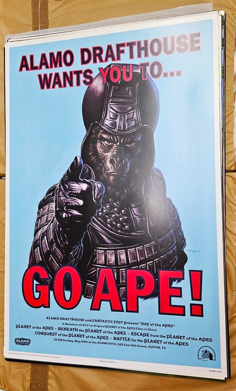 3G - Planet of the apes - Complete set of 6 prints - Mondo print - WYSIWYG gallery