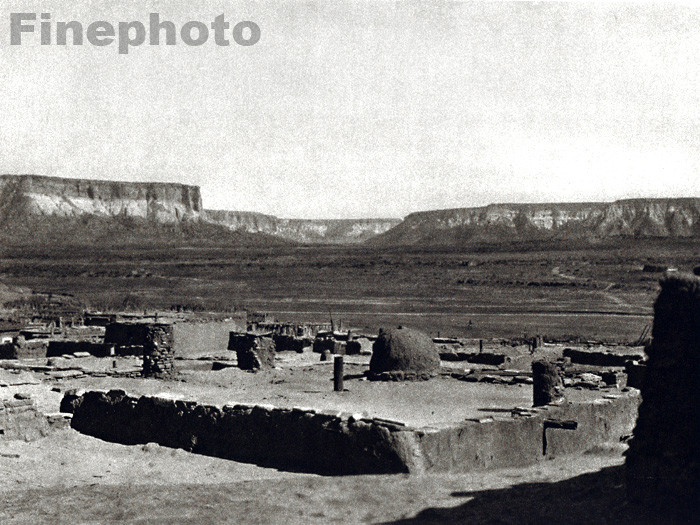 1926 NEW MEXICO Pueblo Indian Western Landscape ~ HOPPE