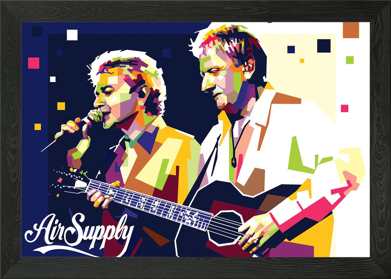 Air Supply Framed Wall Art Poster Canvas Print Picture