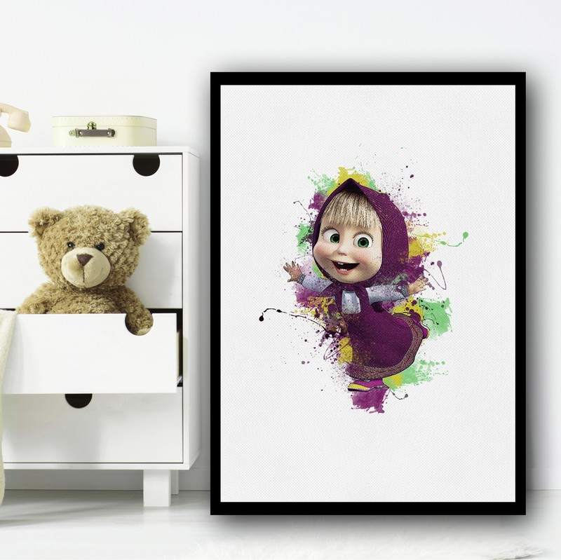Children’s Kid’s Room Nursery Character Wall Art Print Design 34