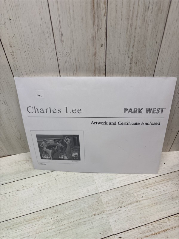 Charles Lee Seriolithograph Park West Gallery "Andante" Signed COA 7" X 9 3/8" gallery