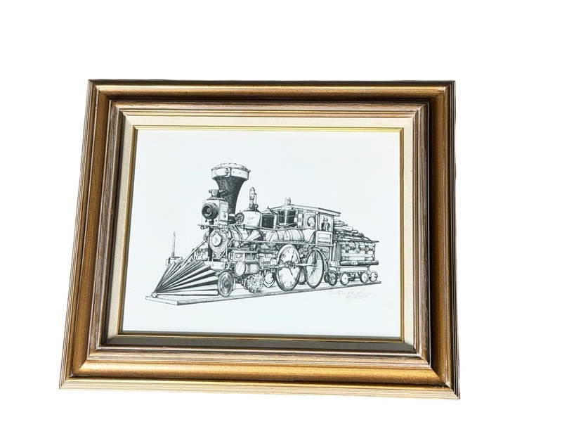 Don Stewart Locomotive Print Framed Composite Imagery DS Art Train Illustration gallery