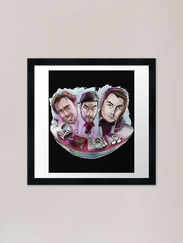 I Love House Music Framed Art Print Framed Wall Art Poster Canvas Print Picture