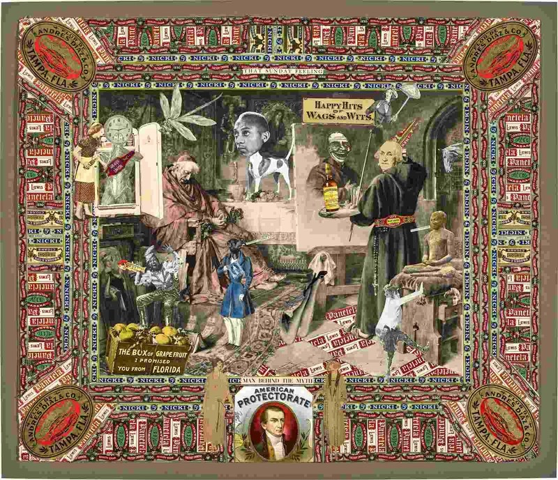 Felipe Jesus Consalvos : That Sunday Feeling : Collage Narrative Scene