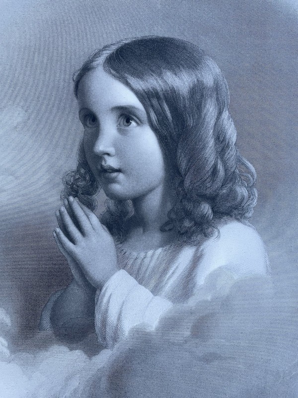Orig.Engraving S.Sartain After Painting by S.J. Guy Pubd. 1868 ONE OF THE CHOSEN gallery