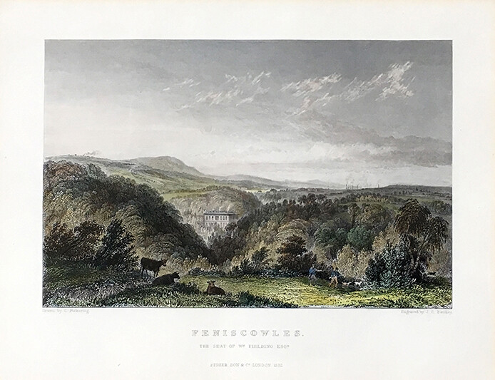 Feniscowles Hall – Antiquarian Lithograph Print