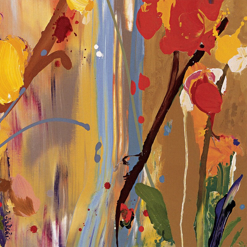 36W"x24H" BRYONY by DANIEL PHILL - FLOWERS BRUSH DRIP SPATULA CHOICES of CANVAS gallery