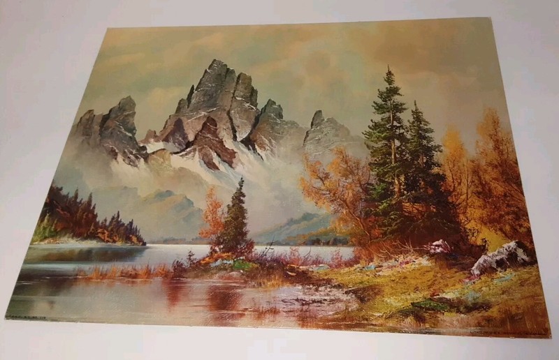 Vintage "Winde Fine Prints" 11 X 14 "Timberline Lake" By Wilmer No. 114 gallery