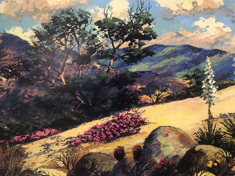 Fine Art Lithograph: Jules Scheffer - Mountain Desert - 25 X 35 gallery