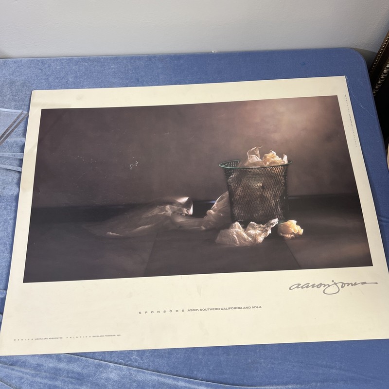 Aaron Jones 1998 Trash Can Photography Poster ASMP ADLA Art Print 28x22