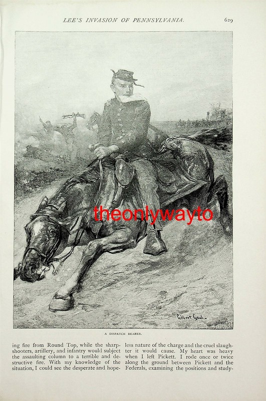Dispatch Rider, In The American West, Book Illustration (Print), 1886/7