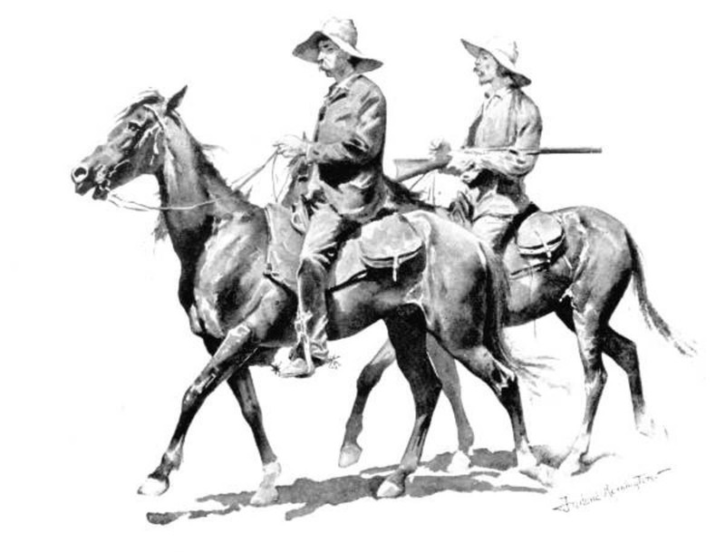 Frederic Remington Cracker Cowboys of Florida 1895 17″x 22″ Archival Art Print
