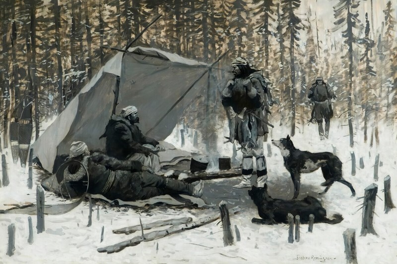 The Rabbit Hunt by Frederic Remington Western Giclee Print + Ships Free