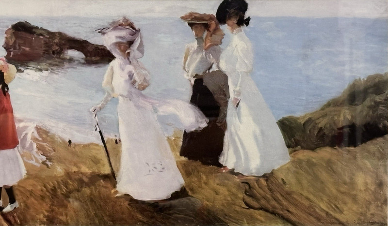 LARGE Framed Matted Beautiful! Joaquin Sorolla Print, Stunning Fine Art Decor gallery