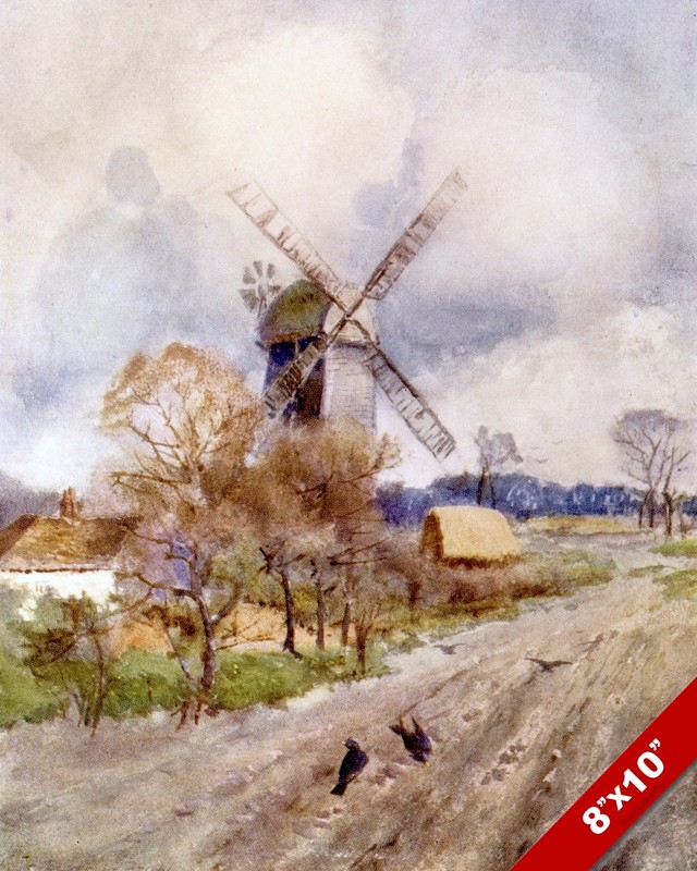 ROMFORD MILL ENGLAND ENGLISH COUNTRYSIDE LANDSCAPE ART PAINTING CANVAS PRINT