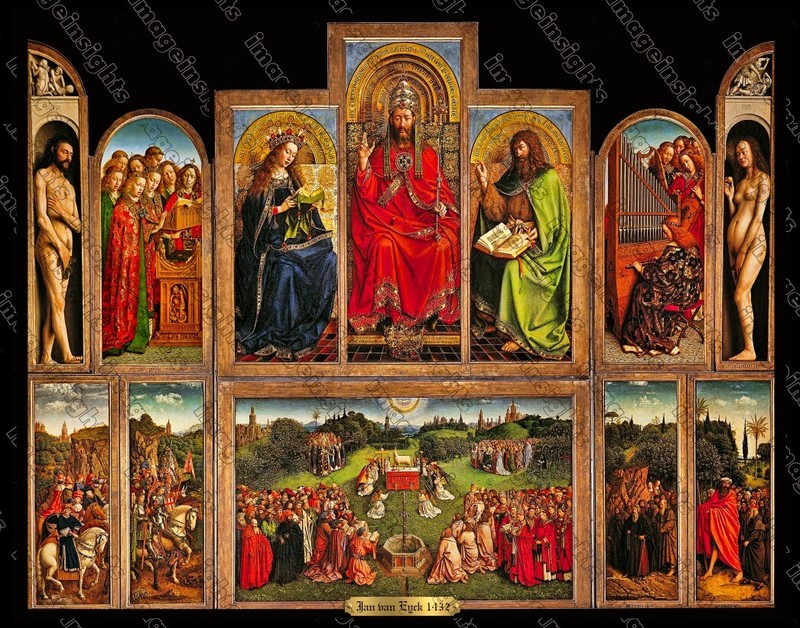 GHENT ALTARPIECE 1432 Medieval/Early Renaissance Restored Photoprint 2 Sizes