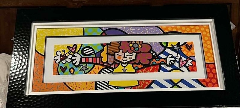Romero Britto «This Much» 2019 14 1/4″ x 36″ image size limited edition